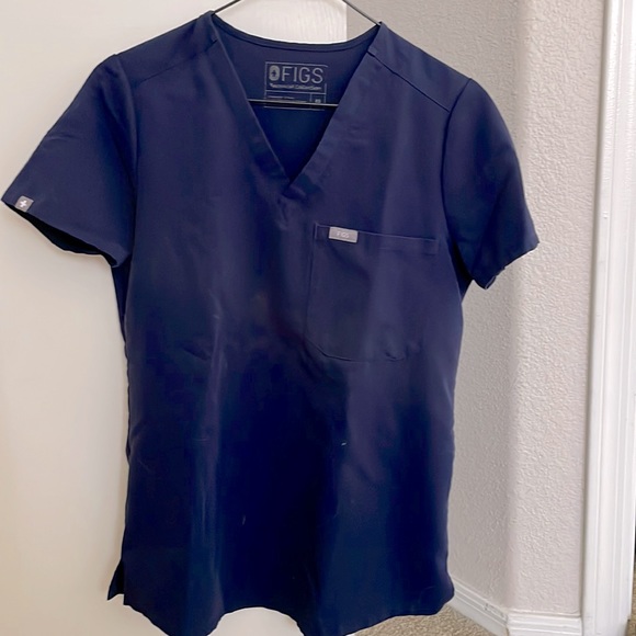 Navy blue fig scrubs - Picture 1 of 3